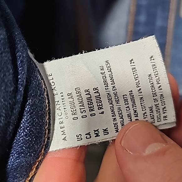 American Eagle size 0 super stretch high rise cropped jeggings - Picture 8 of 8